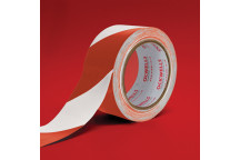 Hazard Warning Tape 50mm x 33m Red/White (6)