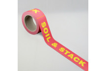First Fix Stack/Soil Tape 48mm x 66m Yellow/Red (6)