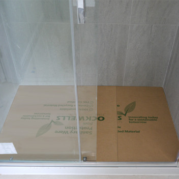 Shower Tray Protector With Corrugated Card