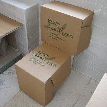 WC Protector with Cistern - Corrugated Card