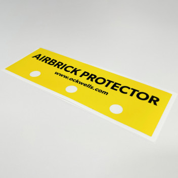 Contractor Airbrick Sticker 65mm x 215mm (100/Pack)