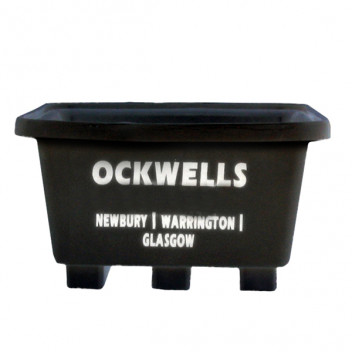 Mortar Tub With Fork Lift Channels Black 250ltr