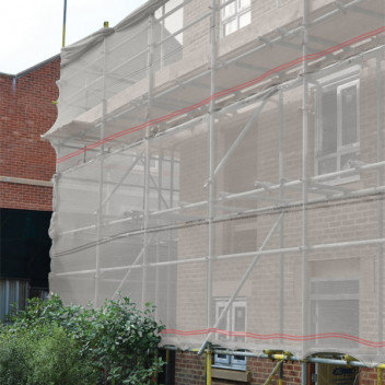 Debris Netting FR TS62 Certified 2m x 50m White