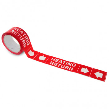First Fix Heating Return Tape 50mm x 66m Red (6)